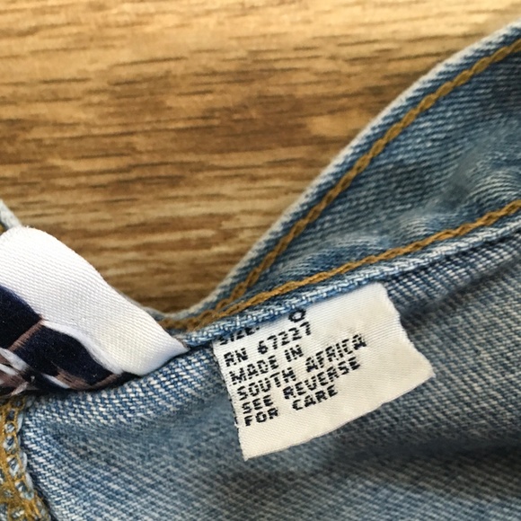 Vintage High Waist Jean Denim Shorts - Picture 4 of 8